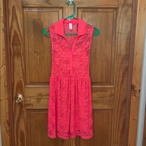 Kids Pink lace dress